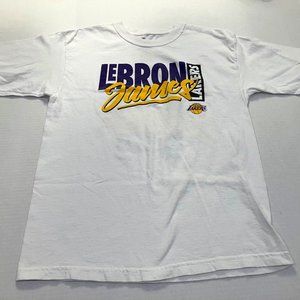 NBA LeBron James Laker T-Shirt Kids Size Large